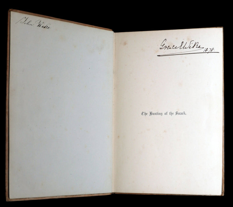 1876 Rare First Edition - The Hunting of the Snark by Lewis Carroll, Illustrated