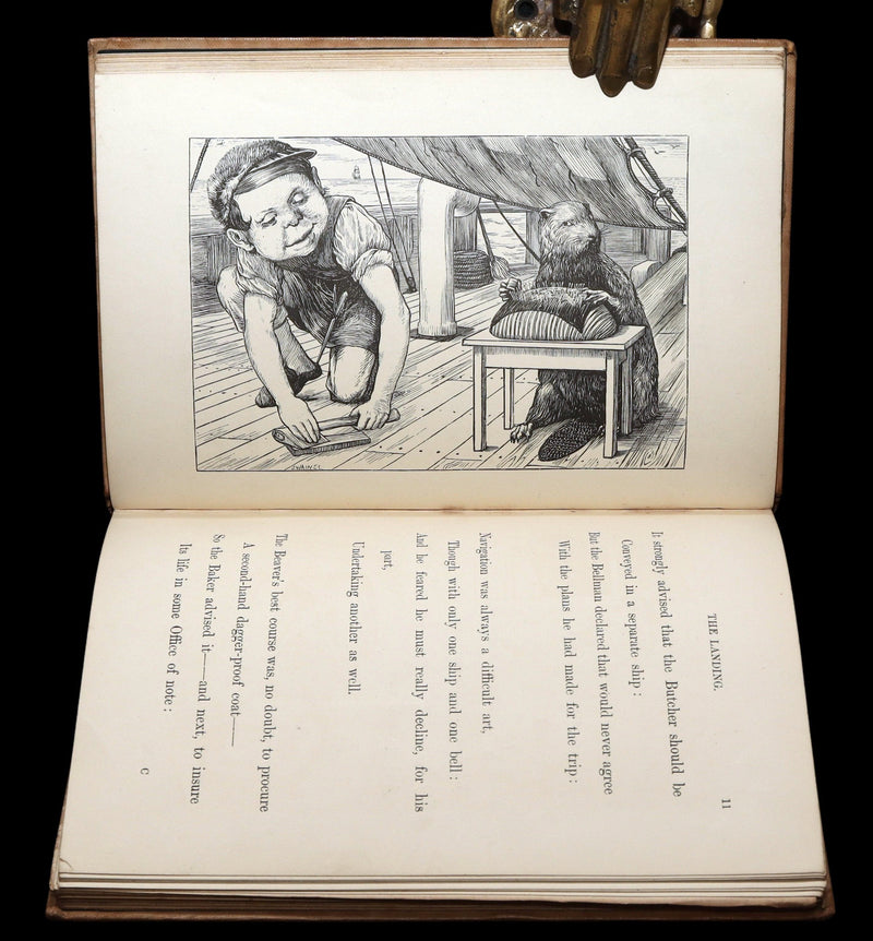 1876 Rare First Edition - The Hunting of the Snark by Lewis Carroll, Illustrated