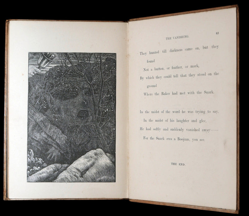 1876 Rare First Edition - The Hunting of the Snark by Lewis Carroll, Illustrated