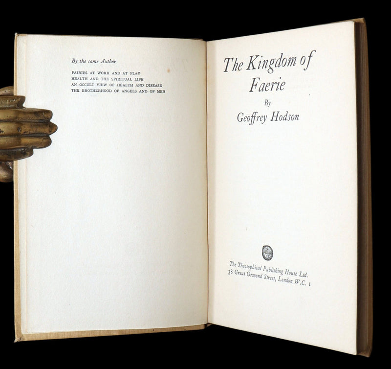 1927 Rare First Edition - The Kingdom of Faerie (Fairies) by Geoffrey Hodson