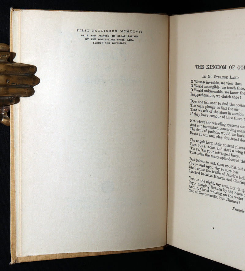 1927 Rare First Edition - The Kingdom of Faerie (Fairies) by Geoffrey Hodson