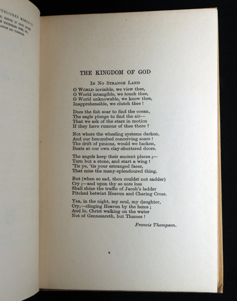1927 Rare First Edition - The Kingdom of Faerie (Fairies) by Geoffrey Hodson