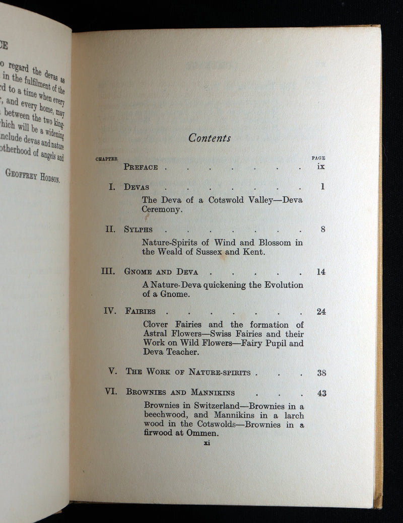 1927 Rare First Edition - The Kingdom of Faerie (Fairies) by Geoffrey Hodson