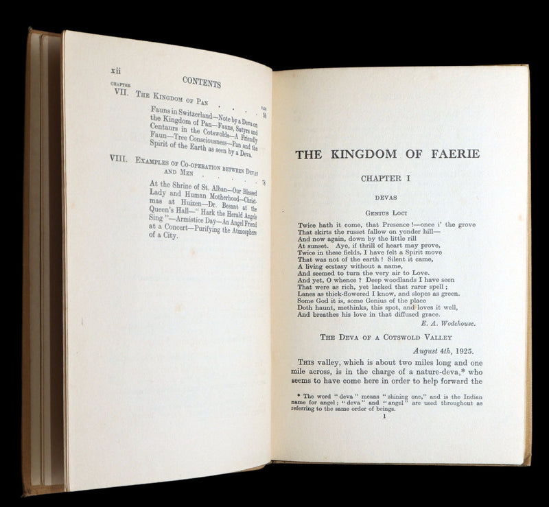 1927 Rare First Edition - The Kingdom of Faerie (Fairies) by Geoffrey Hodson