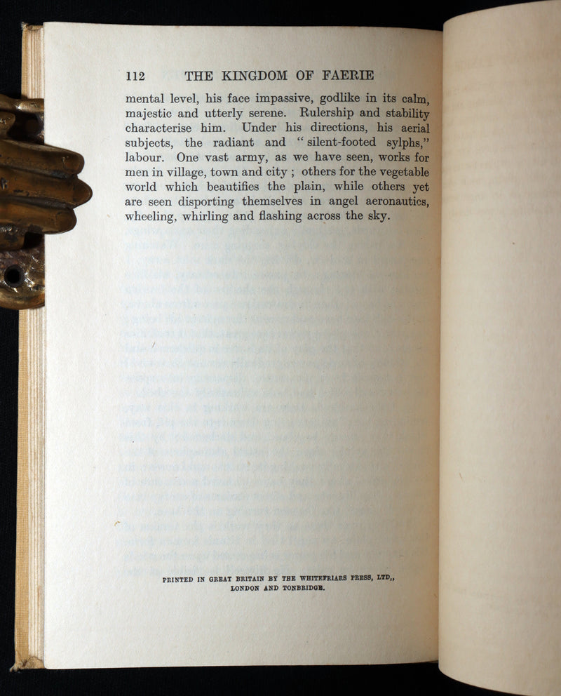 1927 Rare First Edition - The Kingdom of Faerie (Fairies) by Geoffrey Hodson