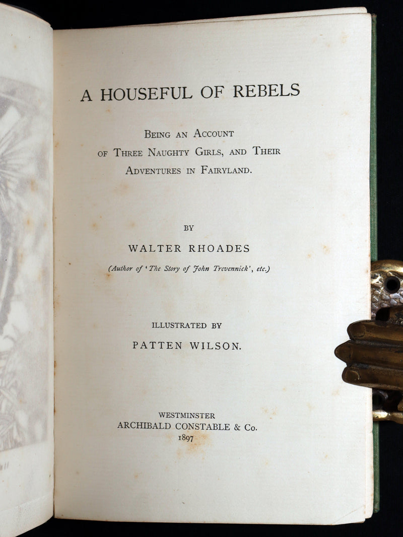 1897 Scarce Victorian First Edition - A Houseful of Rebels in Fairyland