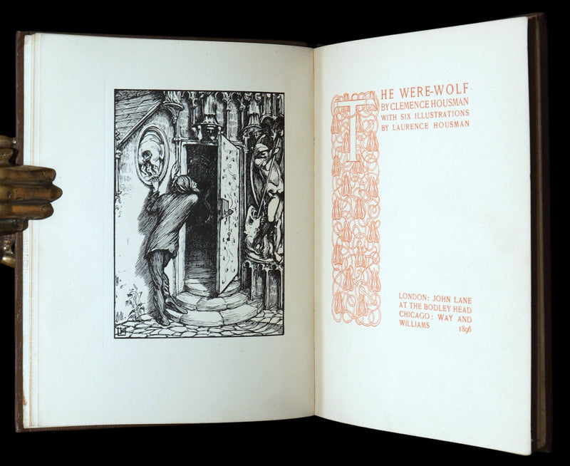 1896 Rare First Edition - The Were-Wolf by Clemence Housman, Illustrated