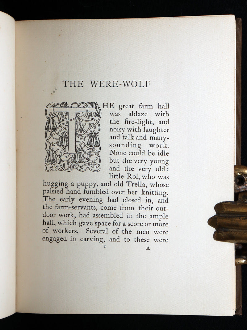1896 Rare First Edition - The Were-Wolf by Clemence Housman, Illustrated