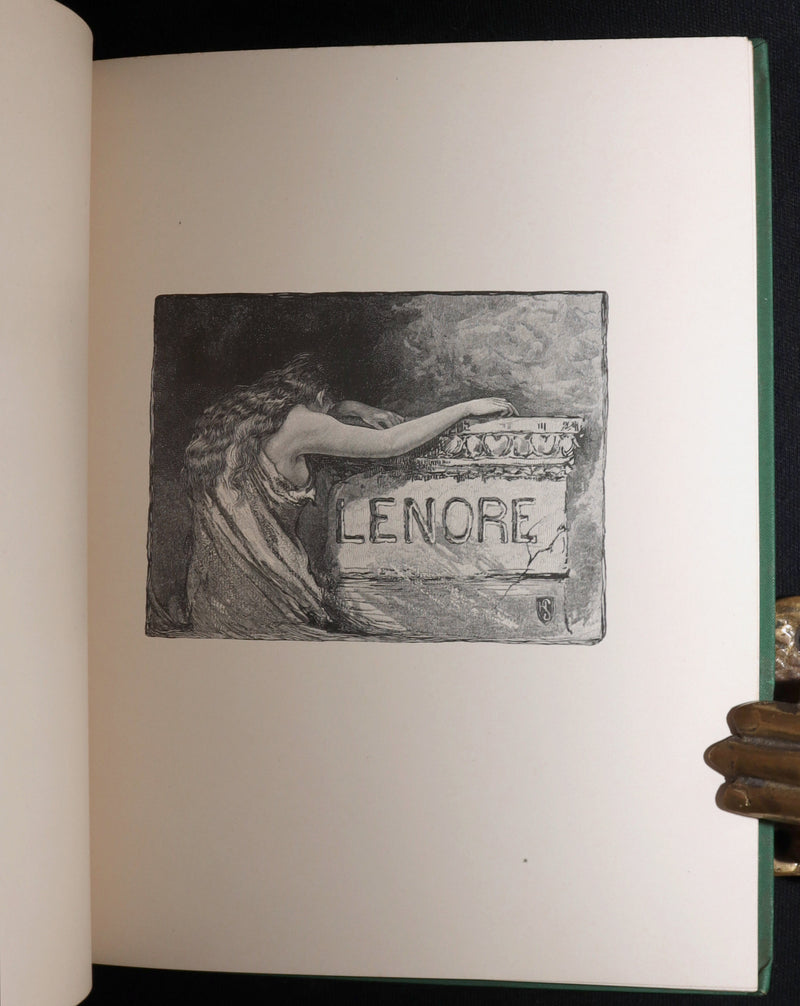 1886 Scarce First Henry Sandham Illustrated Edition - Lenore by Edgar Allan Poe
