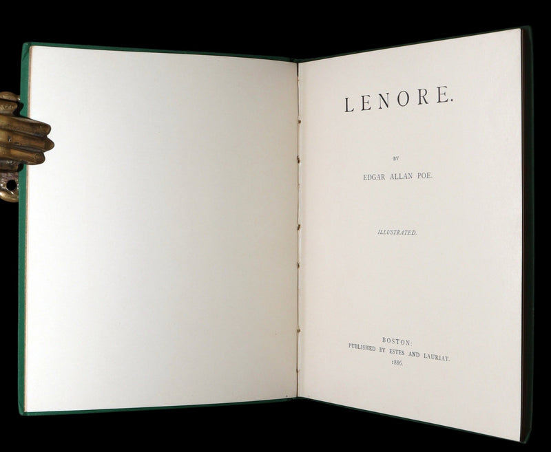 1886 Scarce First Henry Sandham Illustrated Edition - Lenore by Edgar Allan Poe