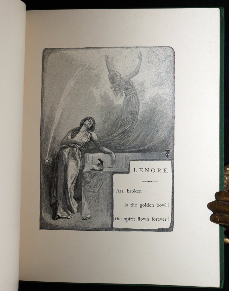 1886 Scarce First Henry Sandham Illustrated Edition - Lenore by Edgar Allan Poe