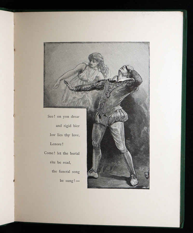1886 Scarce First Henry Sandham Illustrated Edition - Lenore by Edgar Allan Poe