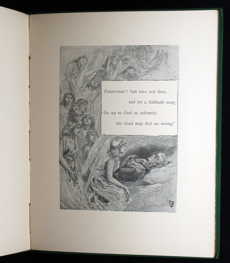 1886 Scarce First Henry Sandham Illustrated Edition - Lenore by Edgar Allan Poe