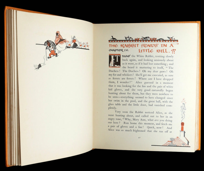 1922 Rare 1stED - Alice's Adventures in Wonderland Illustrated by Gwynedd Hudson