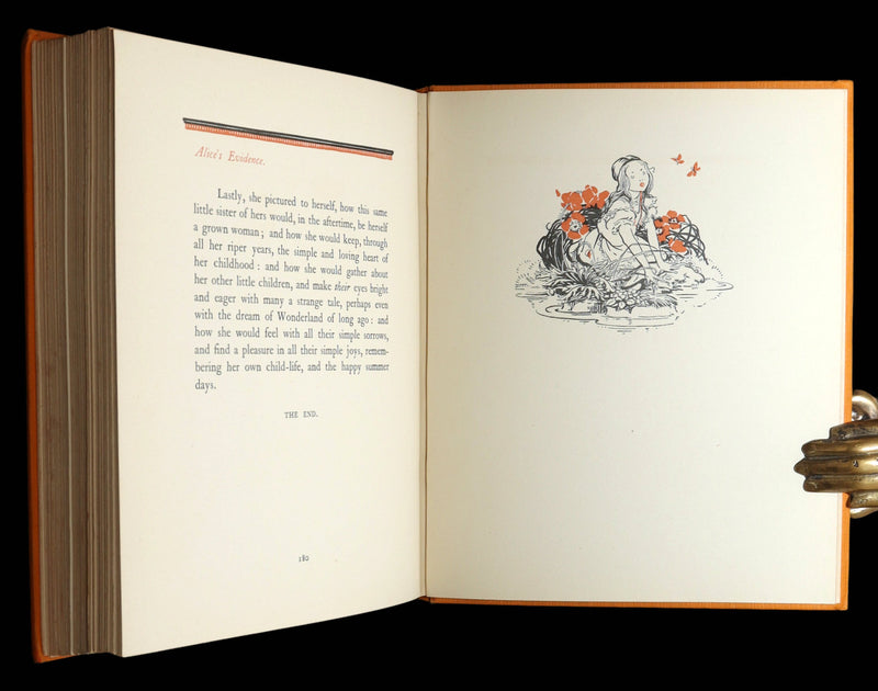 1922 Rare 1stED - Alice's Adventures in Wonderland Illustrated by Gwynedd Hudson