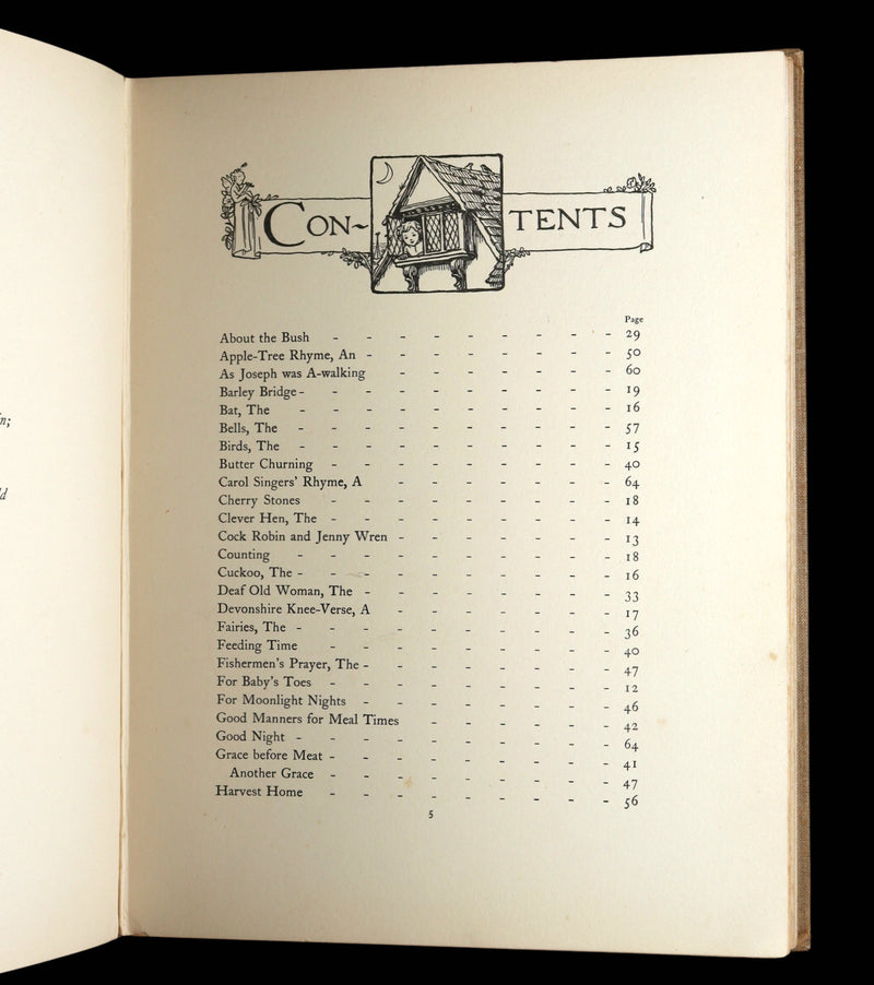 1928 Rare First Edition - Old Rhymes for All Times by Cicely Mary Barker