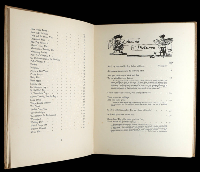 1928 Rare First Edition - Old Rhymes for All Times by Cicely Mary Barker