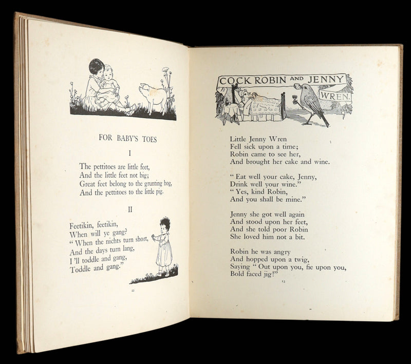 1928 Rare First Edition - Old Rhymes for All Times by Cicely Mary Barker
