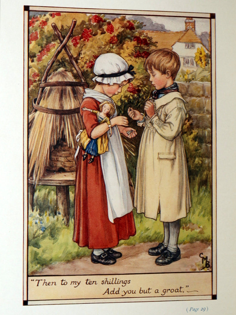 1928 Rare First Edition - Old Rhymes for All Times by Cicely Mary Barker
