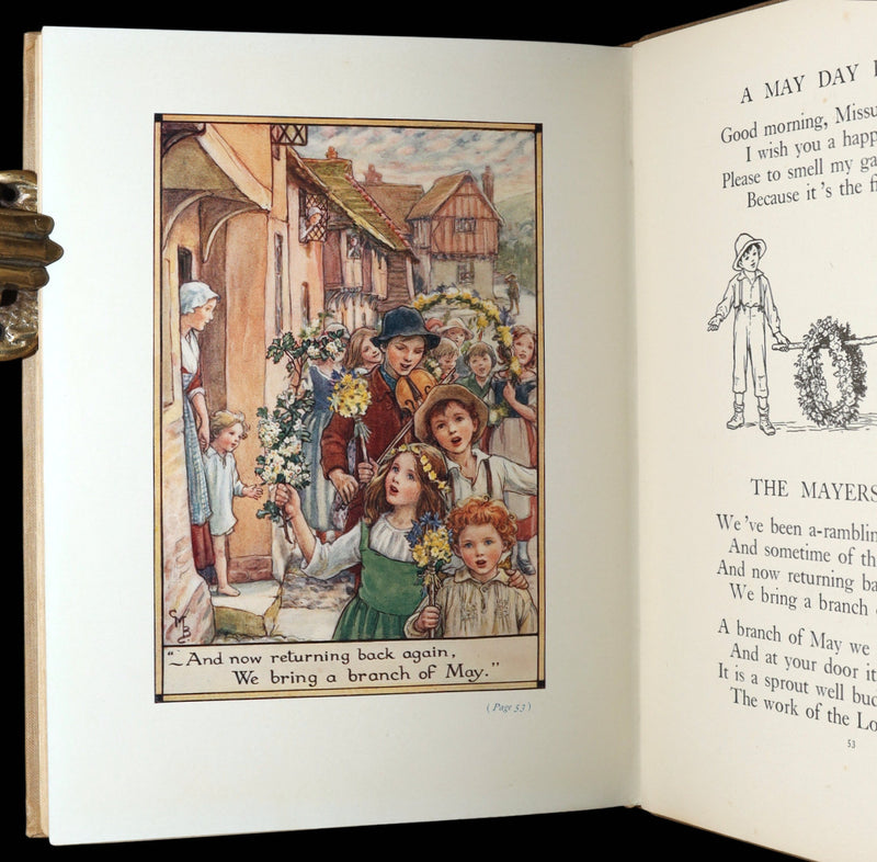 1928 Rare First Edition - Old Rhymes for All Times by Cicely Mary Barker