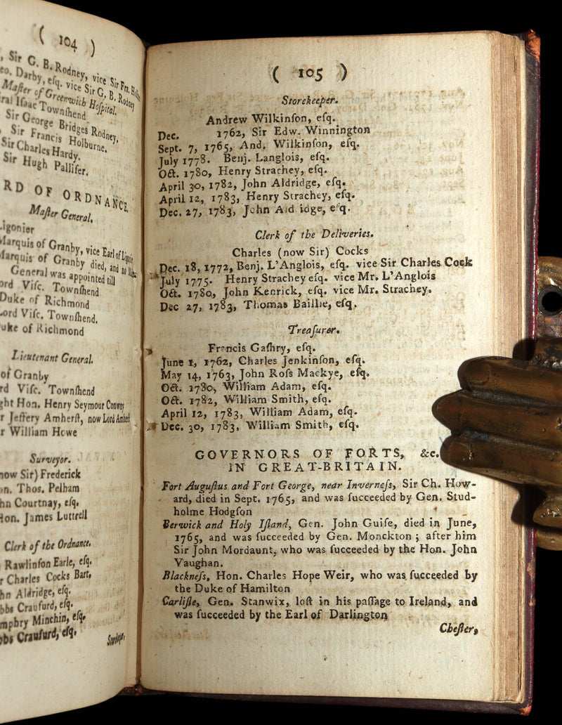 1785 Rare Book - Rider’s British Merlin for the Year of Our Lord God 1785