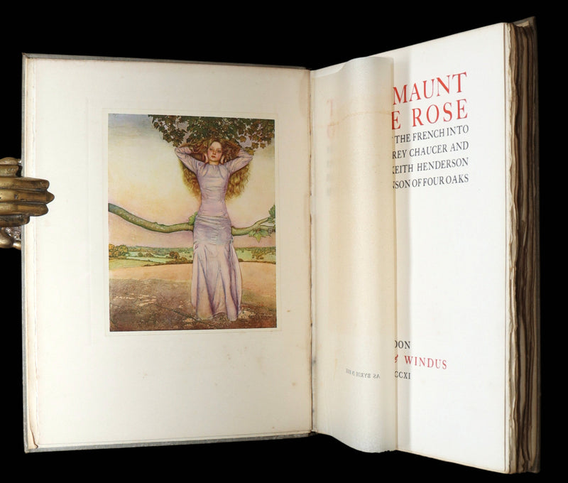 1911 First Edition by Keith Henderson - The Romaunt of the Rose by Chaucer