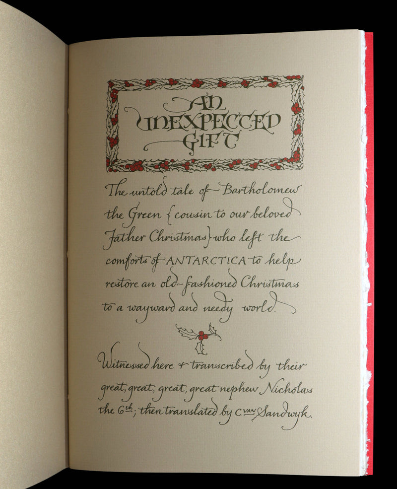 2013 Rare 1stED - An Unexpected Gift, A Christmas Tale by Charles van Sandwyk