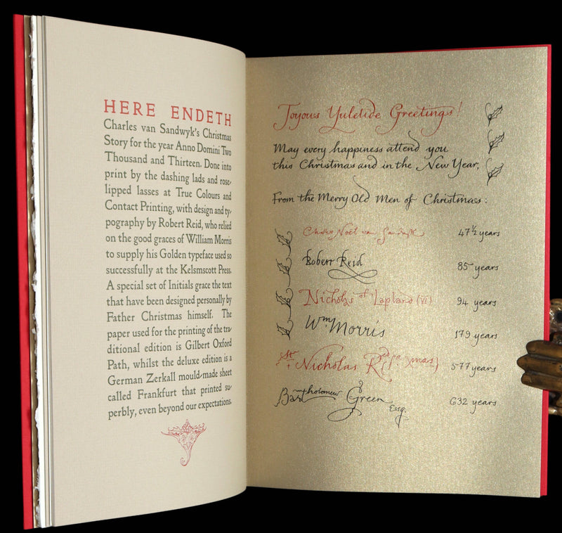 2013 Rare 1stED - An Unexpected Gift, A Christmas Tale by Charles van Sandwyk