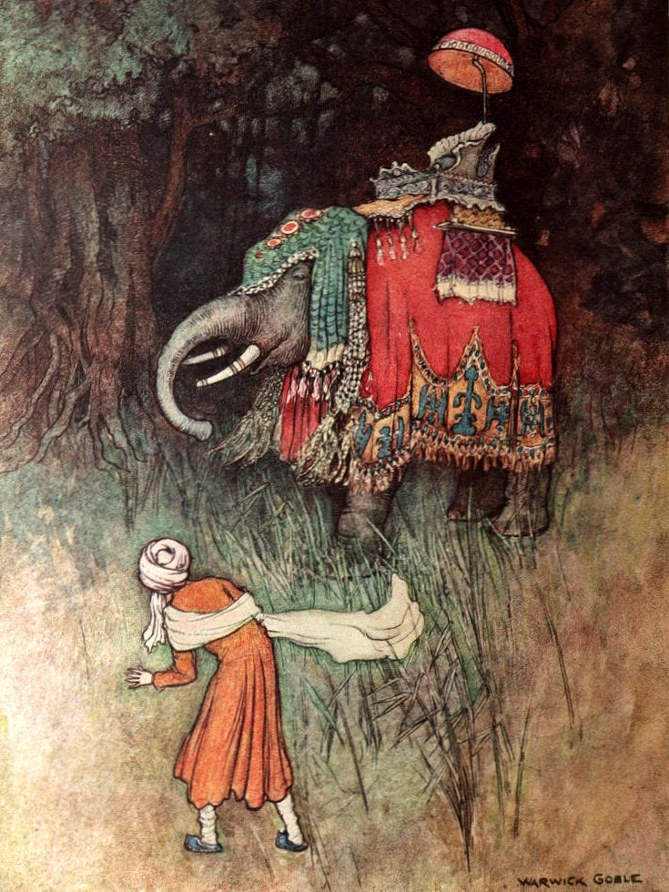 1912 Rare 1stED - Folk-Tales of Bengal Illustrated by Warwick Goble, Fairy Tales