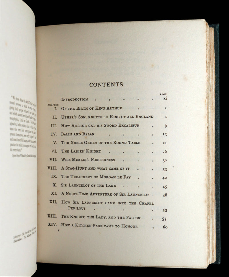 1909 Rare Book - Stories of King Arthur and His Knights by U. Waldo Cutler