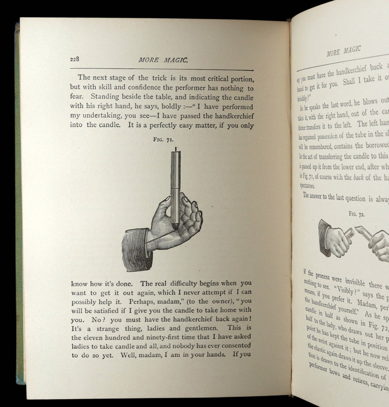 1890 Rare Victorian Book - More Magic by Professor Hoffmann, illustrated