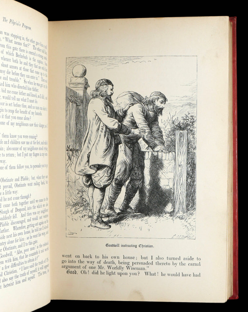 1890 Rare Victorian Book - The Pilgrim’s Progress Illustrated by Thomas Dalziel
