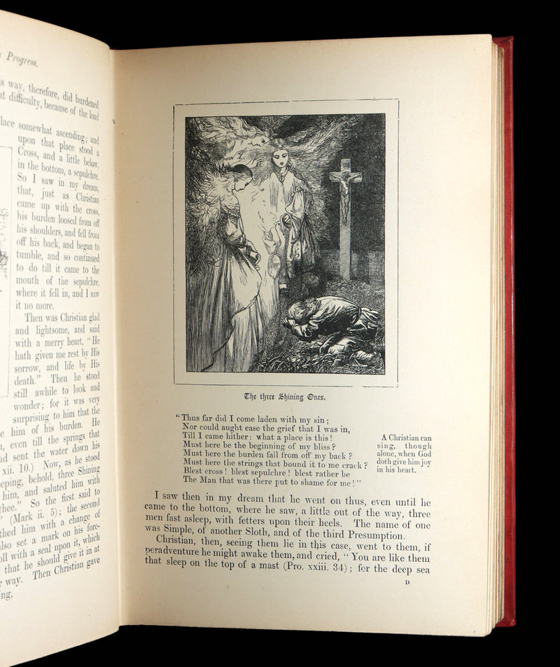 1890 Rare Victorian Book - The Pilgrim’s Progress Illustrated by Thomas Dalziel