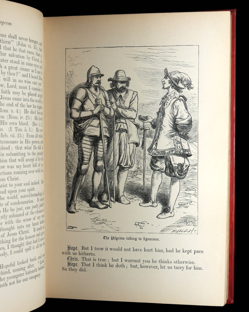 1890 Rare Victorian Book - The Pilgrim’s Progress Illustrated by Thomas Dalziel