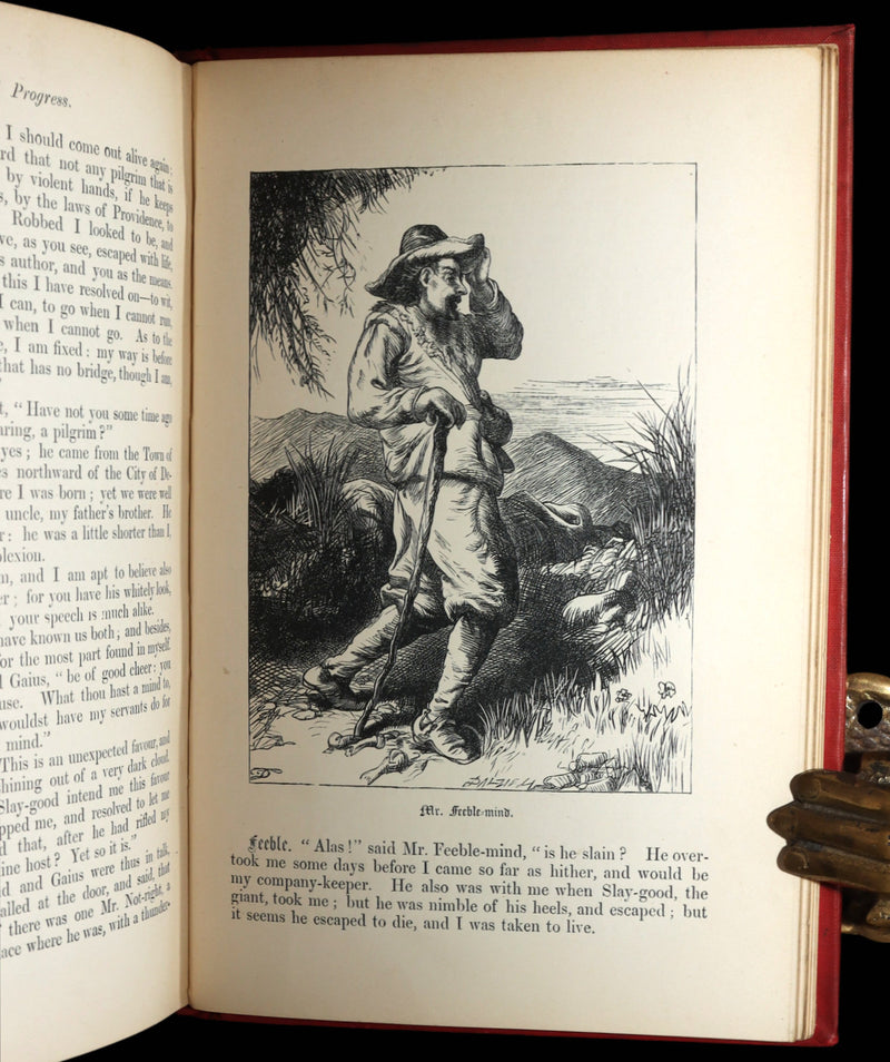 1890 Rare Victorian Book - The Pilgrim’s Progress Illustrated by Thomas Dalziel