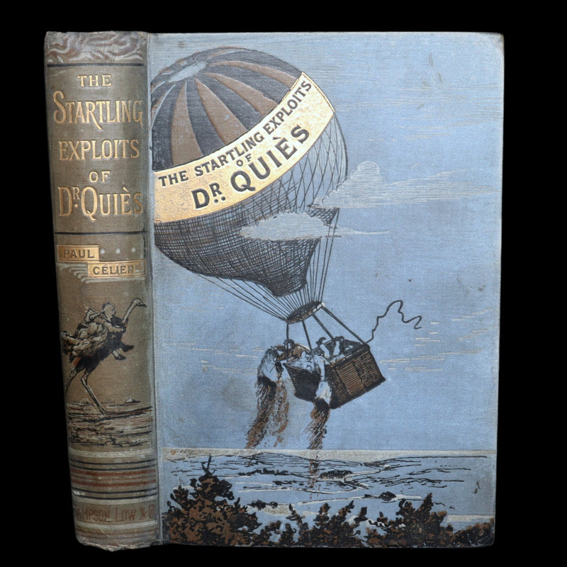 1886 Rare First UK Edition - The Startling Exploits of Dr Quies by Paul Celiere
