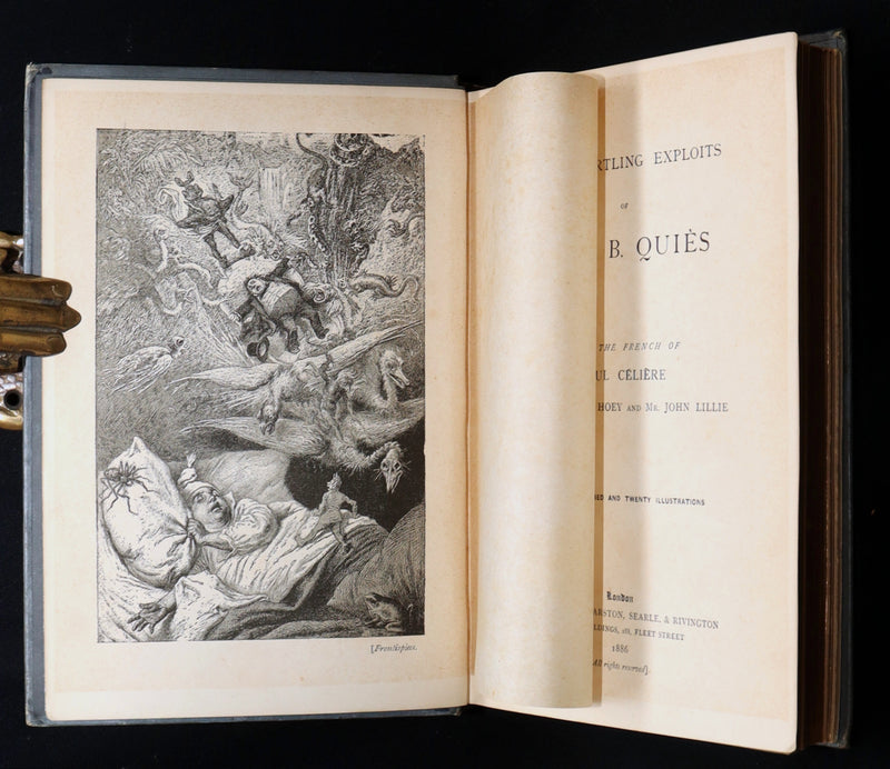 1886 Rare First UK Edition - The Startling Exploits of Dr Quies by Paul Celiere