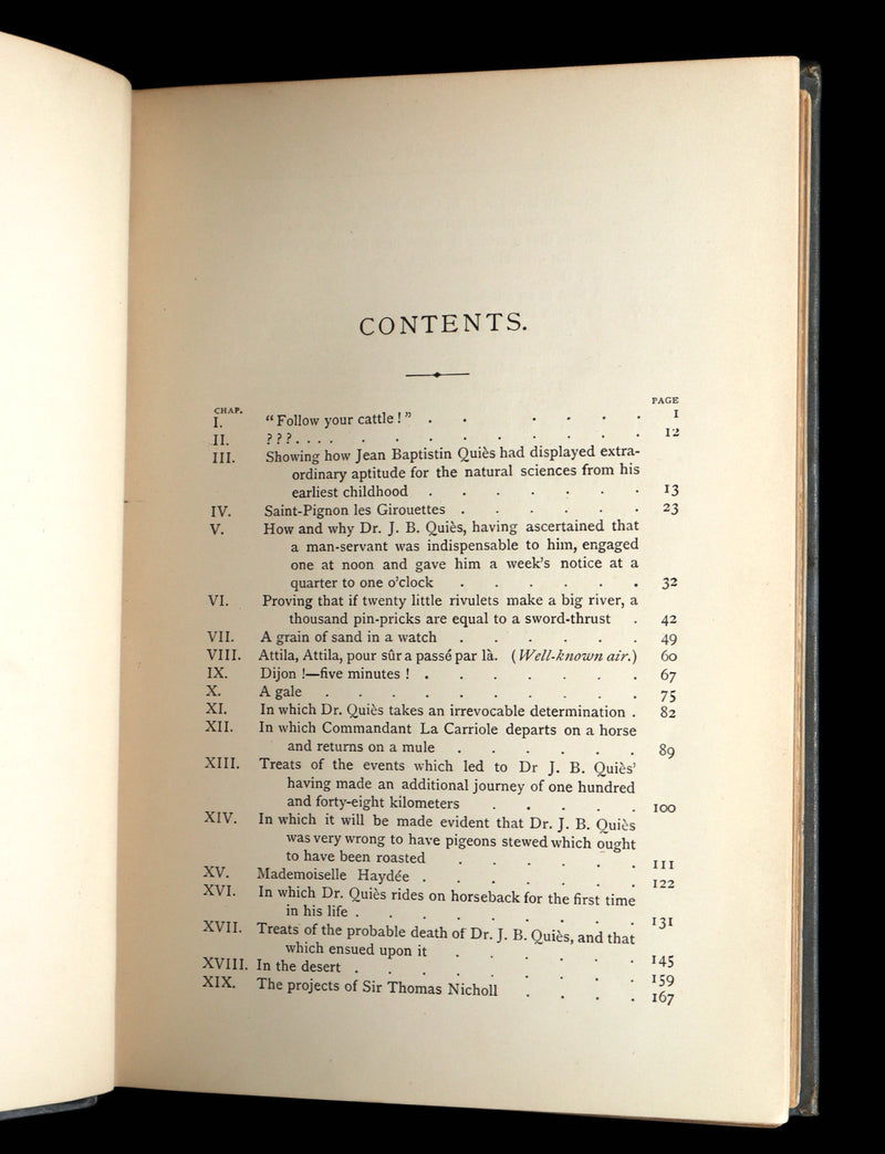 1886 Rare First UK Edition - The Startling Exploits of Dr Quies by Paul Celiere