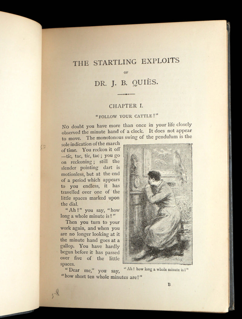 1886 Rare First UK Edition - The Startling Exploits of Dr Quies by Paul Celiere