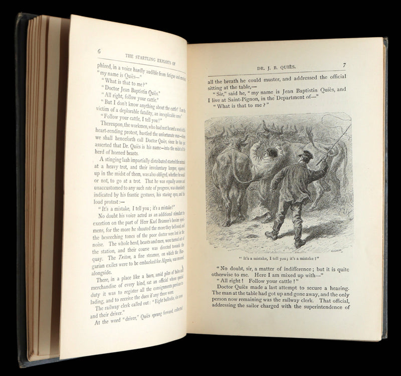 1886 Rare First UK Edition - The Startling Exploits of Dr Quies by Paul Celiere