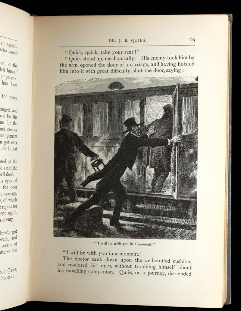 1886 Rare First UK Edition - The Startling Exploits of Dr Quies by Paul Celiere
