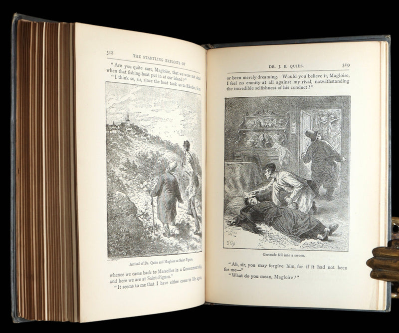 1886 Rare First UK Edition - The Startling Exploits of Dr Quies by Paul Celiere