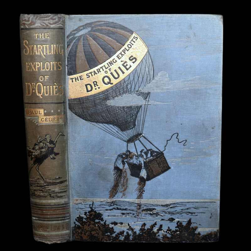 1886 Rare First UK Edition - The Startling Exploits of Dr Quies by Paul Celiere