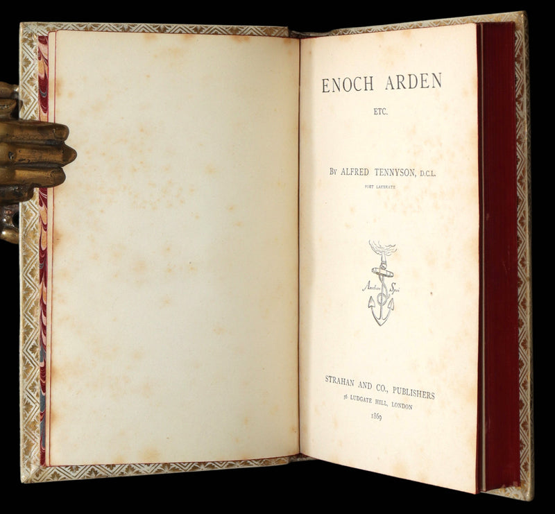 1869 Rare Vellum Books - Maud and Other Poems; Enoch Arden by Tennyson