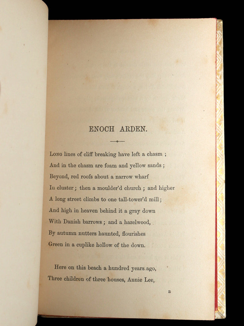 1869 Rare Vellum Books - Maud and Other Poems; Enoch Arden by Tennyson