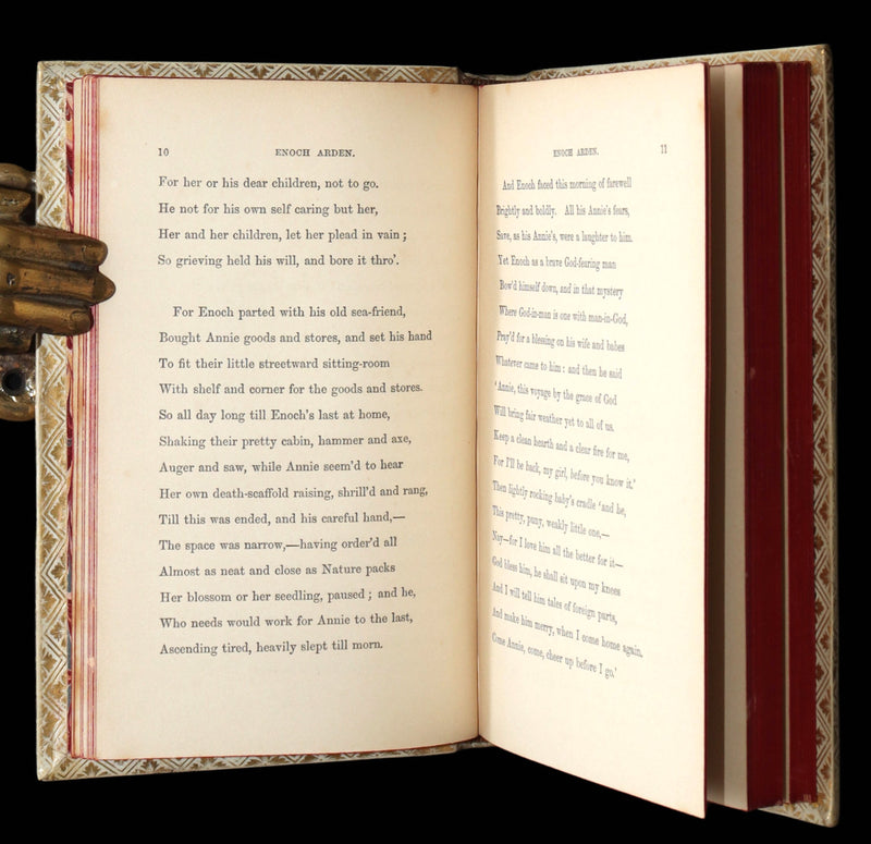 1869 Rare Vellum Books - Maud and Other Poems; Enoch Arden by Tennyson