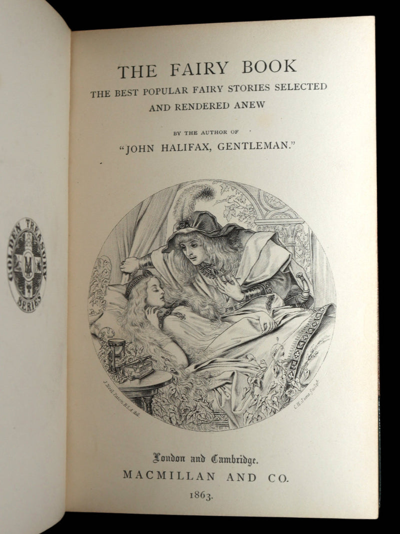 1863 Rare 1stED -The Fairy Book, Best Popular Fairy Stories by Dinah Maria Craik