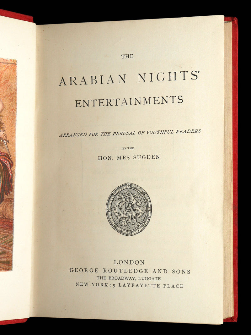 1896 Rare Book - The Arabian Nights’ Entertainments by Mrs. Sugden
