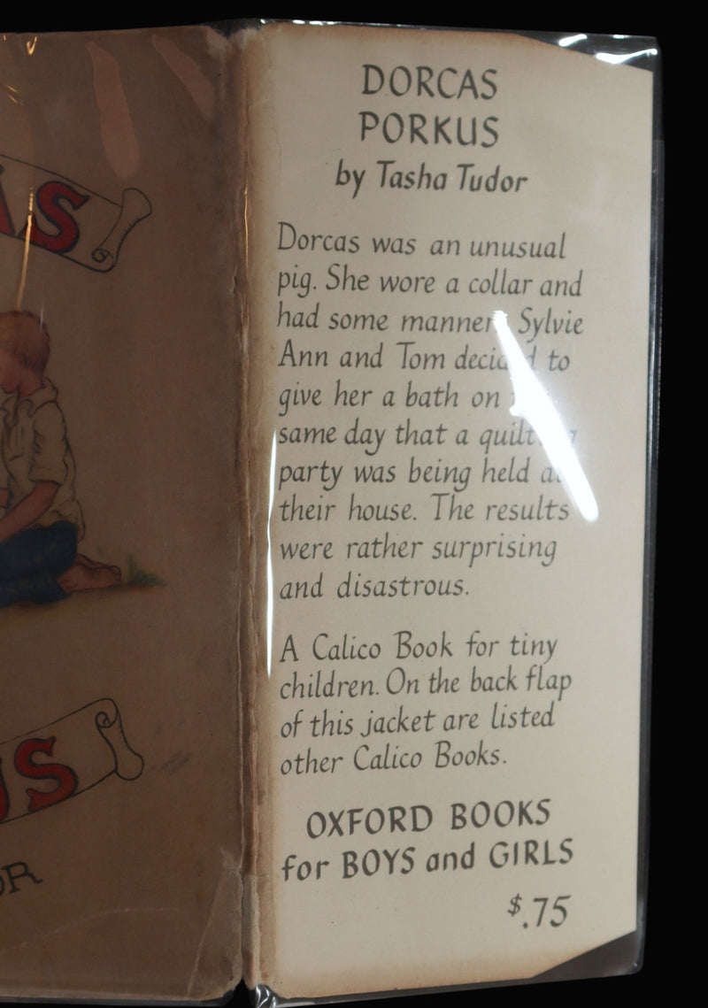 1942 First Edition with Dust Jacket - Dorcas Porkus Illustrated by Tasha Tudor
