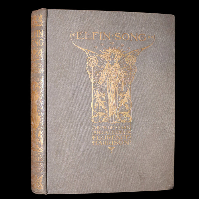 1912 Rare 1stED - ELFIN SONG, A Book of Verse and Pictures by Florence Harrison